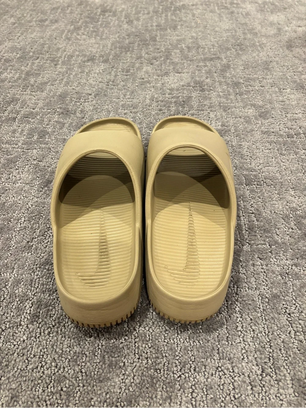 Nike Men's Calm Slides Sandals in Beige